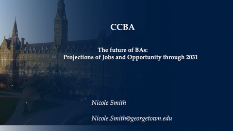 Screenshot of The Future of BAs: Projections of Jobs and Opportunity Through 2031