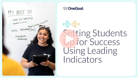 Screenshot Setting Students Up for Success Using Leading Indicators