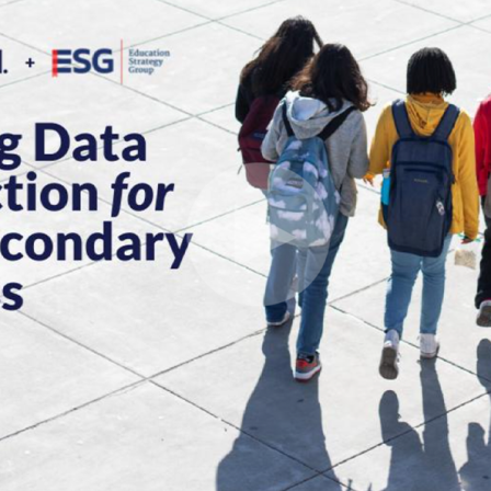 Screenshot of Turning Data into Action for Postsecondary Success