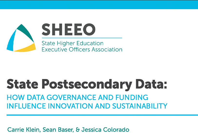 Screenshot of State Postsecondary Data: How Data Governance and Funding Influence Innovation and Sustainability